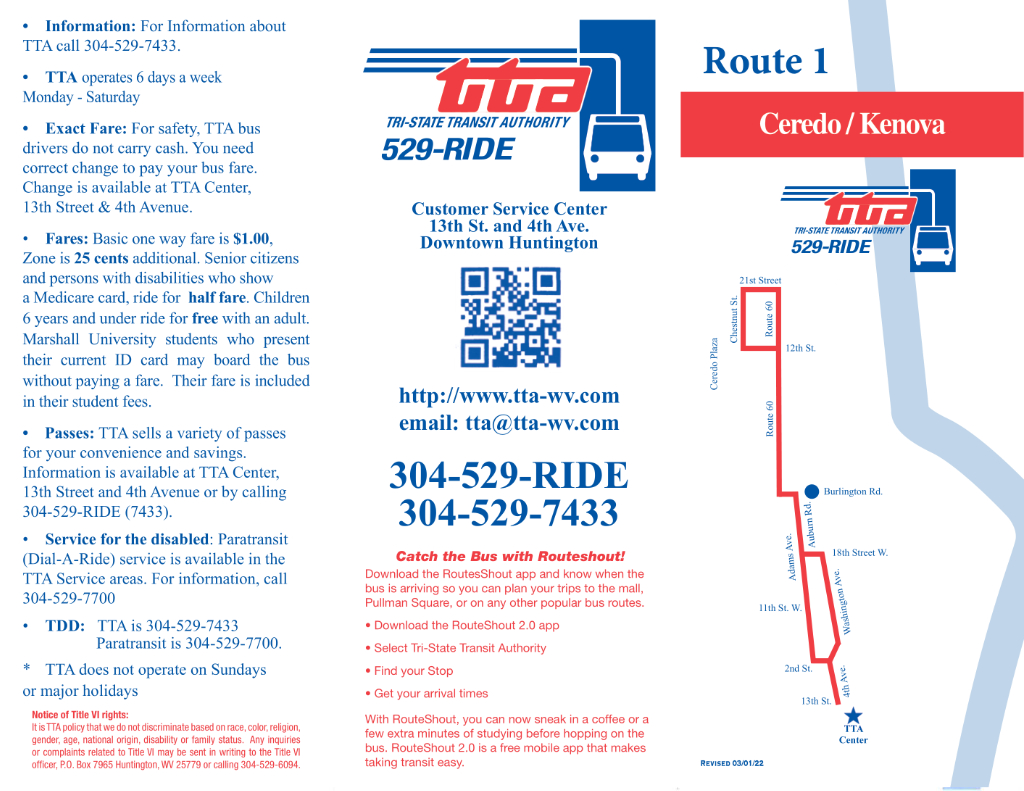 Routes & Schedules  Tri-State Transit Authority